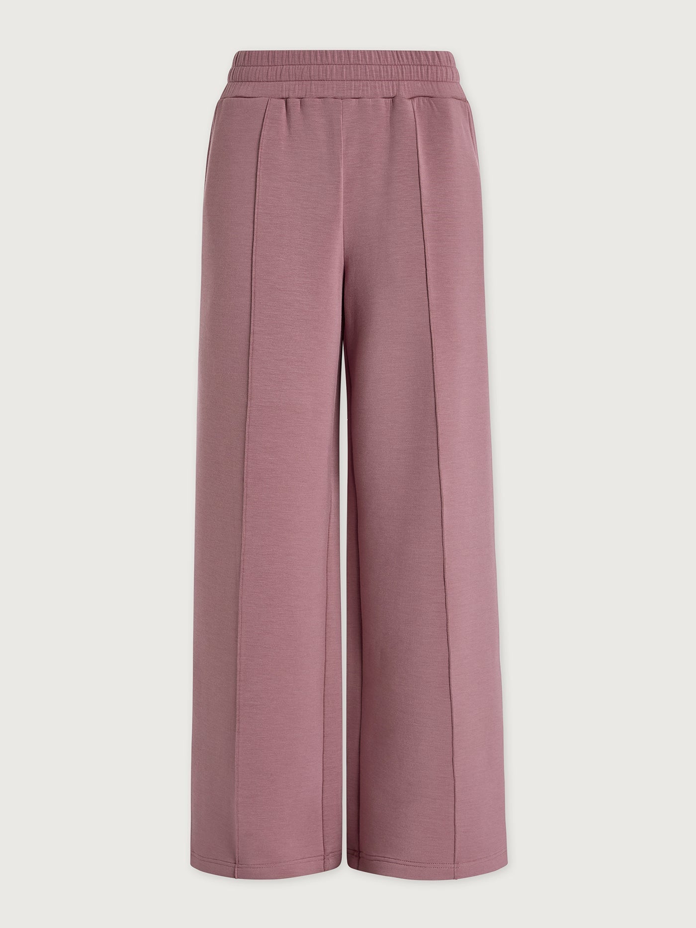 Varley The Wide Leg Pant 30" in Wistful Mauve on a white background.