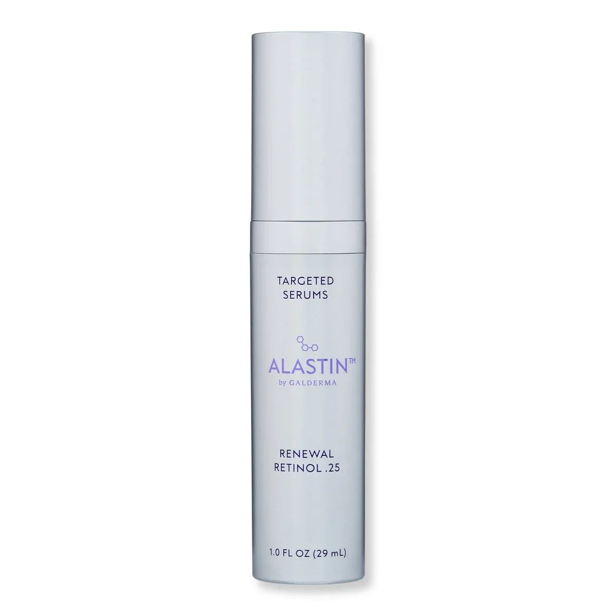 A white bottle of Alastin by Galderma Renewal Retinol .25, 1 fl oz.