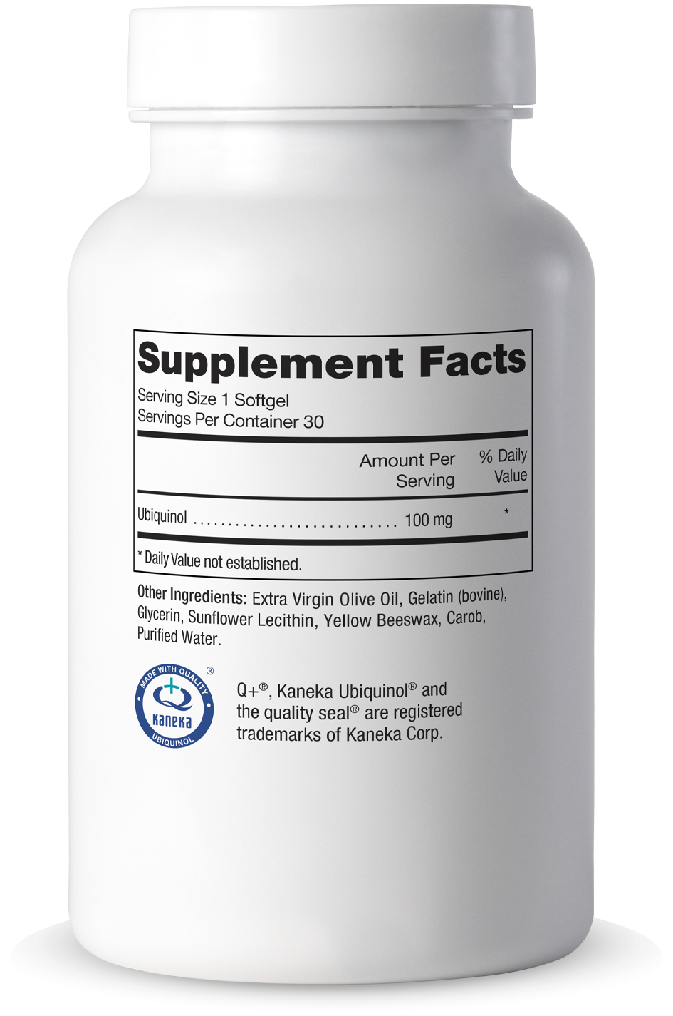 100 mg CoQ10 Ubiquinol Supplement