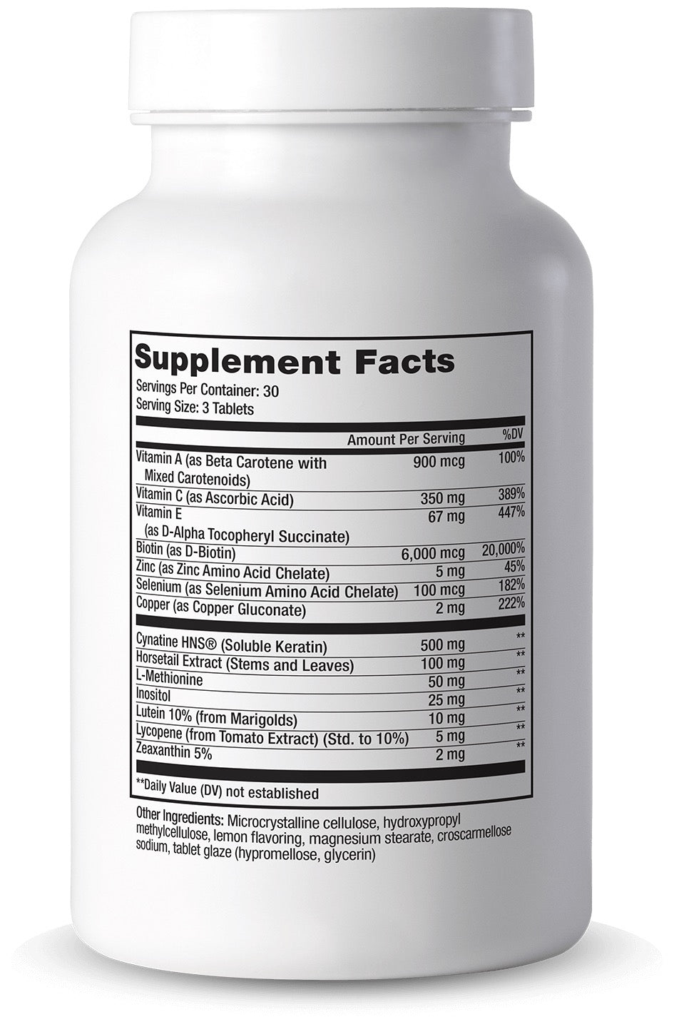Cooper Complete Dermatologic Health Supplement bottle with label showing 'Supplement Facts' on a white background