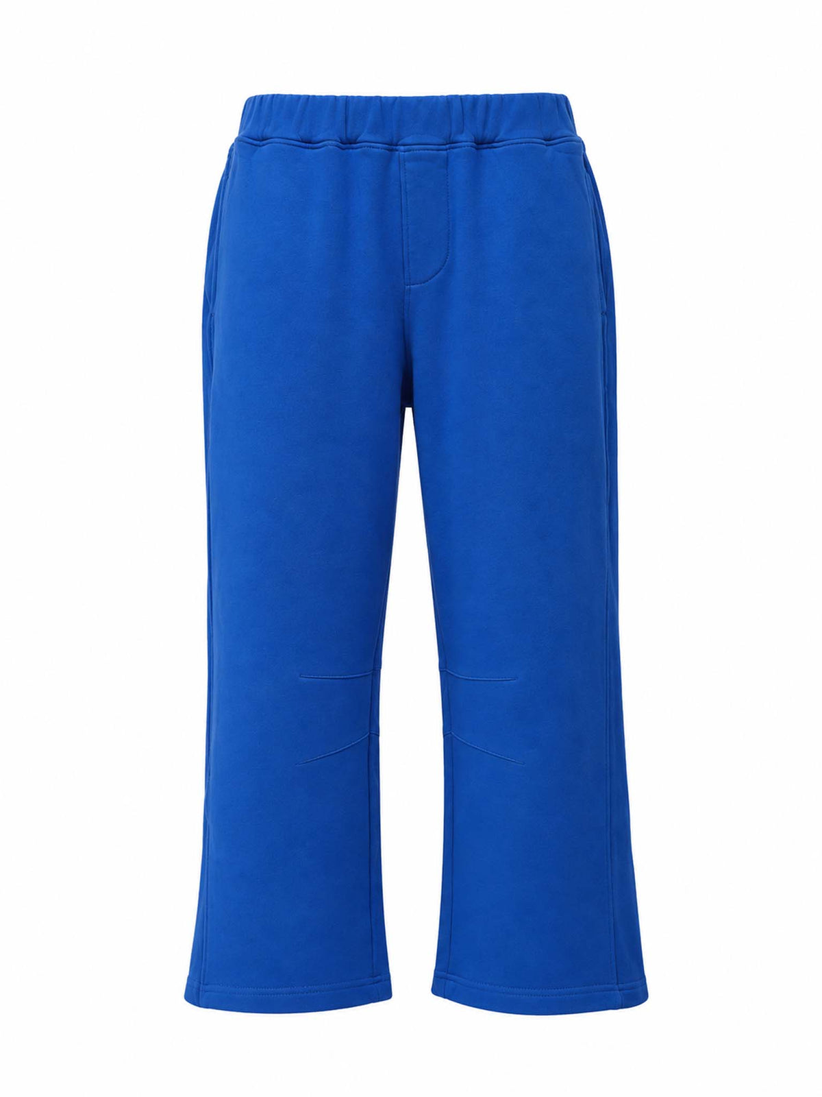 Front view of Be Fit women's Malibu Air Cotton Barrel Lounge Pants in Deep Indigo.