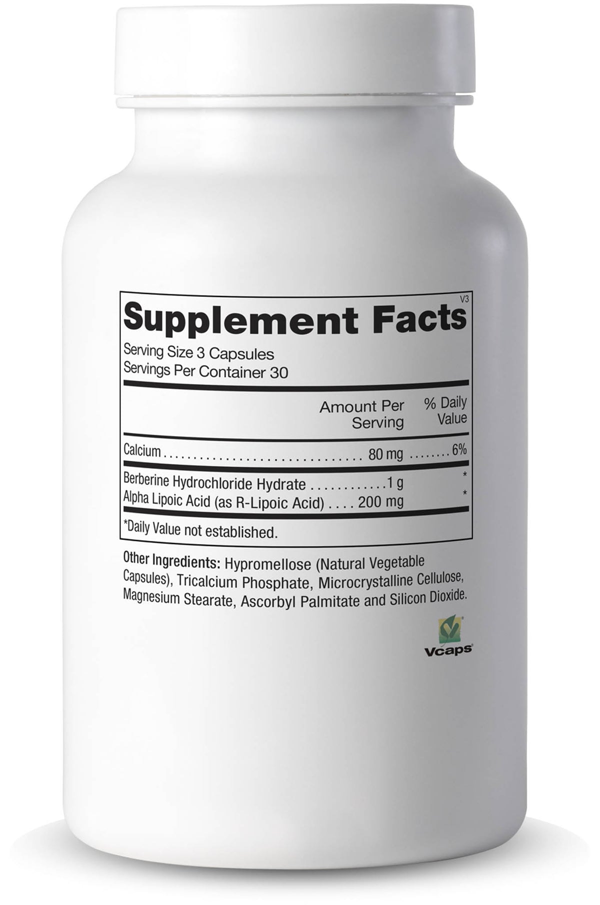 Cooper Complete Berberine Complex Supplement bottle with label showing 'Supplement Facts' on a white background.