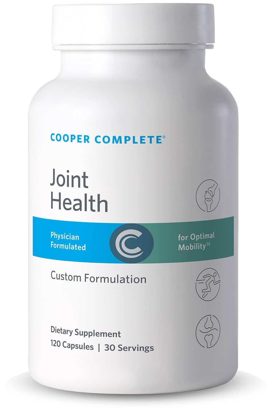 Cooper Complete Joint Health dietary supplement bottle on a white background