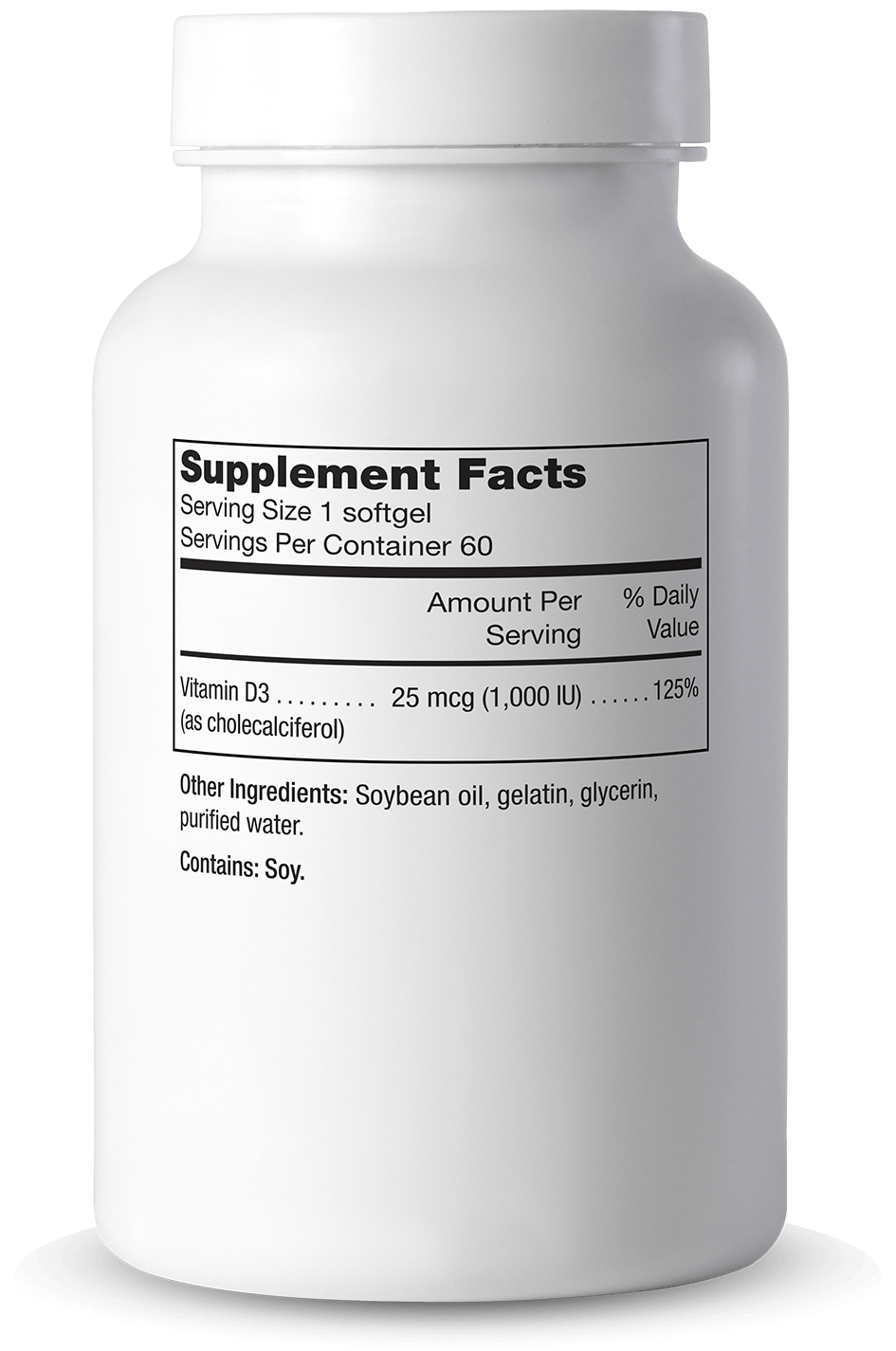 Cooper Complete Vitamin D3 25 mcg (1000 IU) Supplement bottle with label showing 'Supplement Facts' on a white background