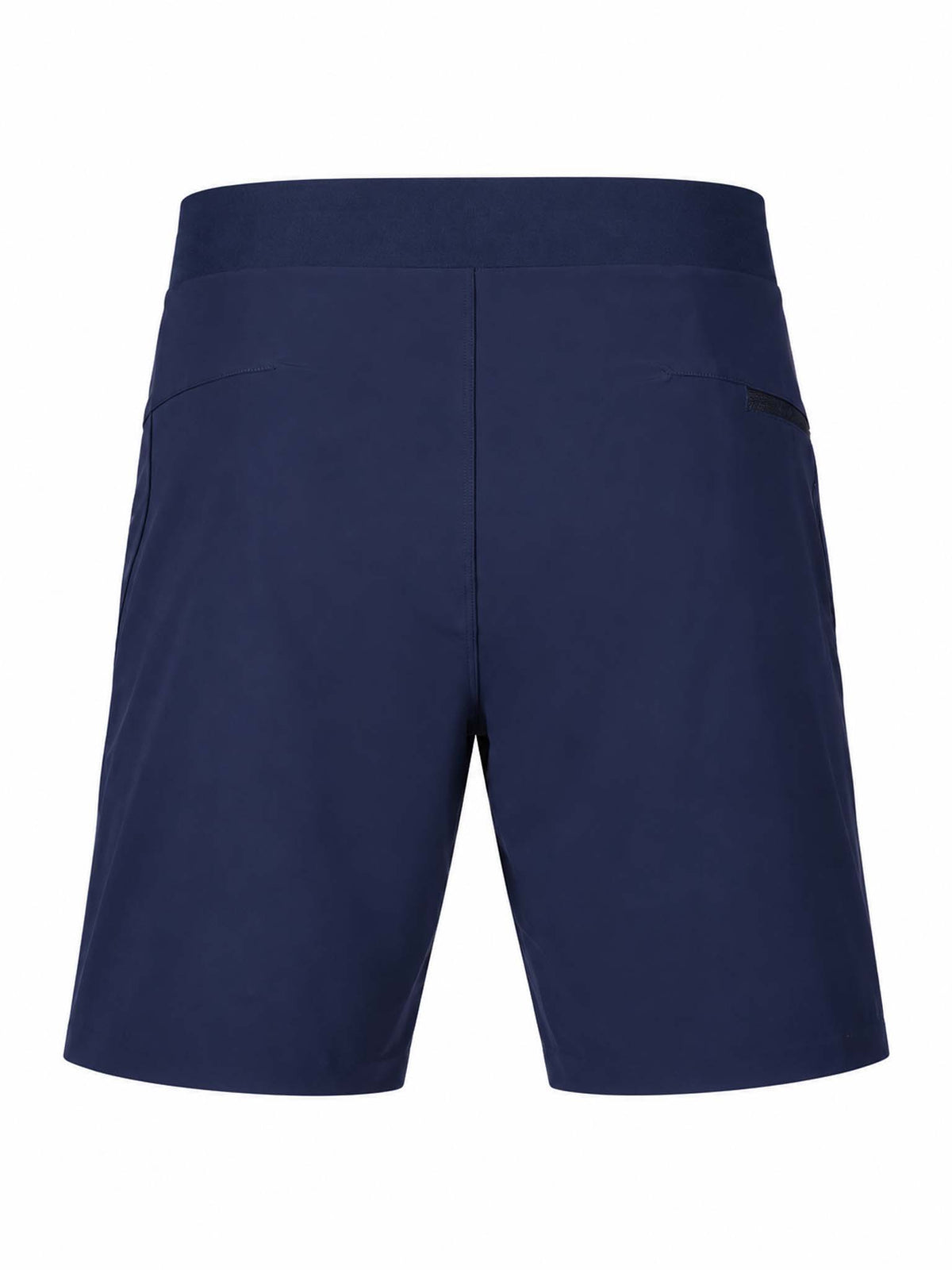 Back view of CFC Logo Coywolf Short in Maltese Blue against white background.
