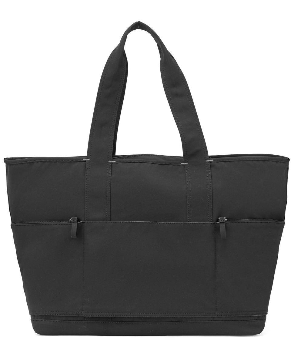 Back view of Cooper Fitness Center Logo Teddy Large Tote in Black against a white background.