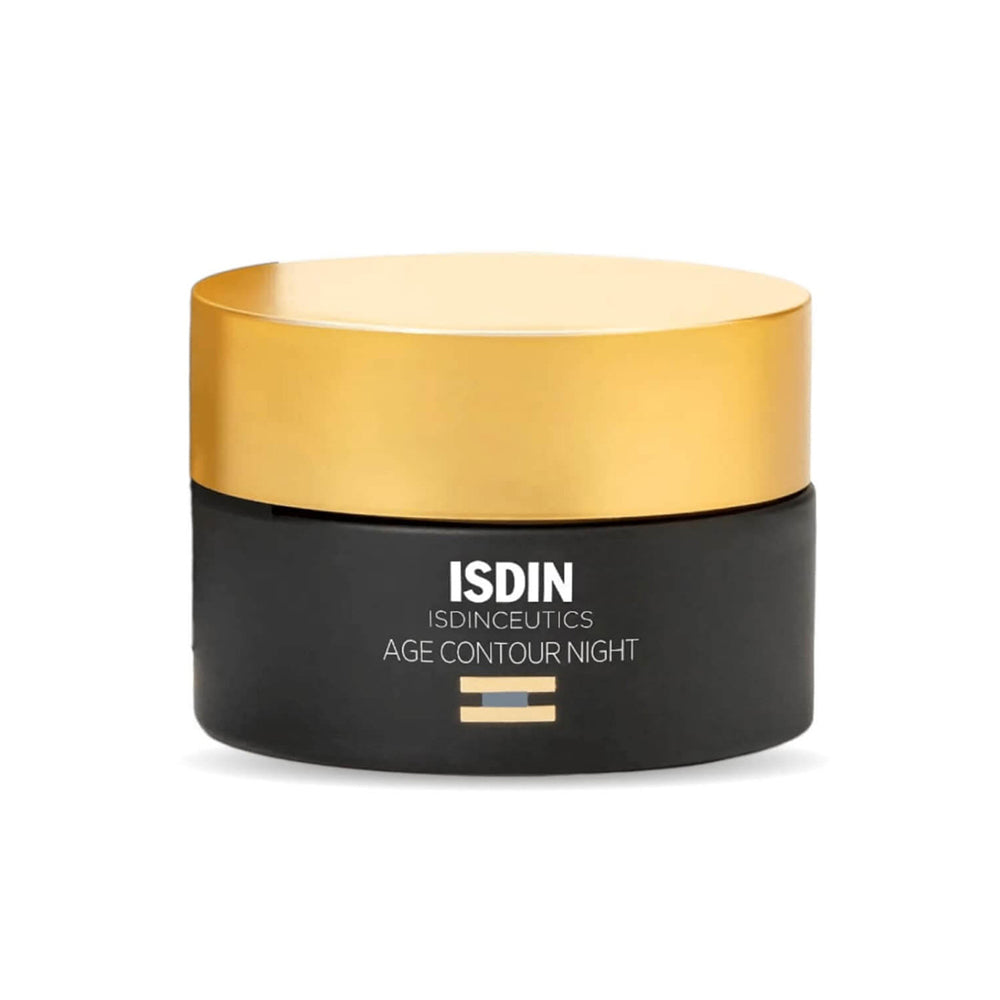 A black container of ISDIN ISDINCEUTICS Age Contour Night.