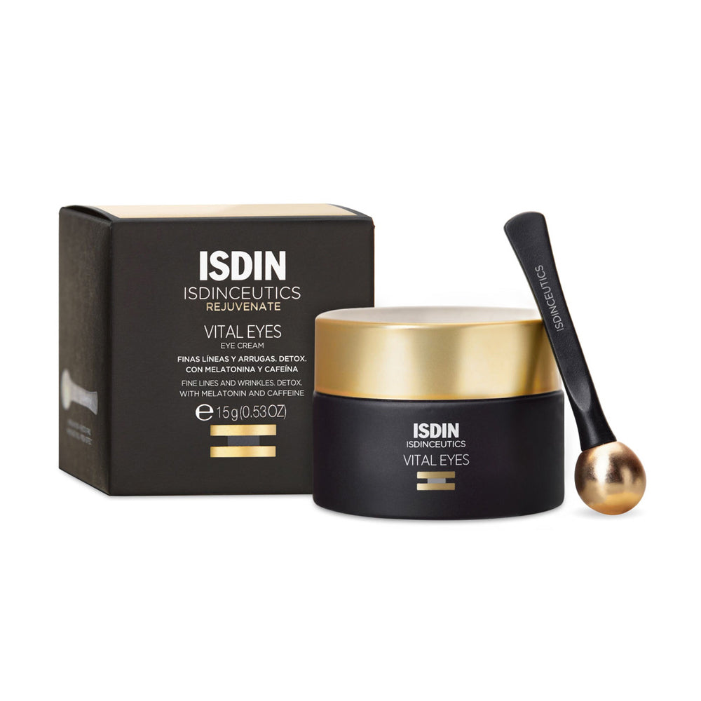 ISDIN ISDINCEUTICS Rejuvenate Vital Eyes Eye Cream with cooling massage applicator, 0.53 oz.