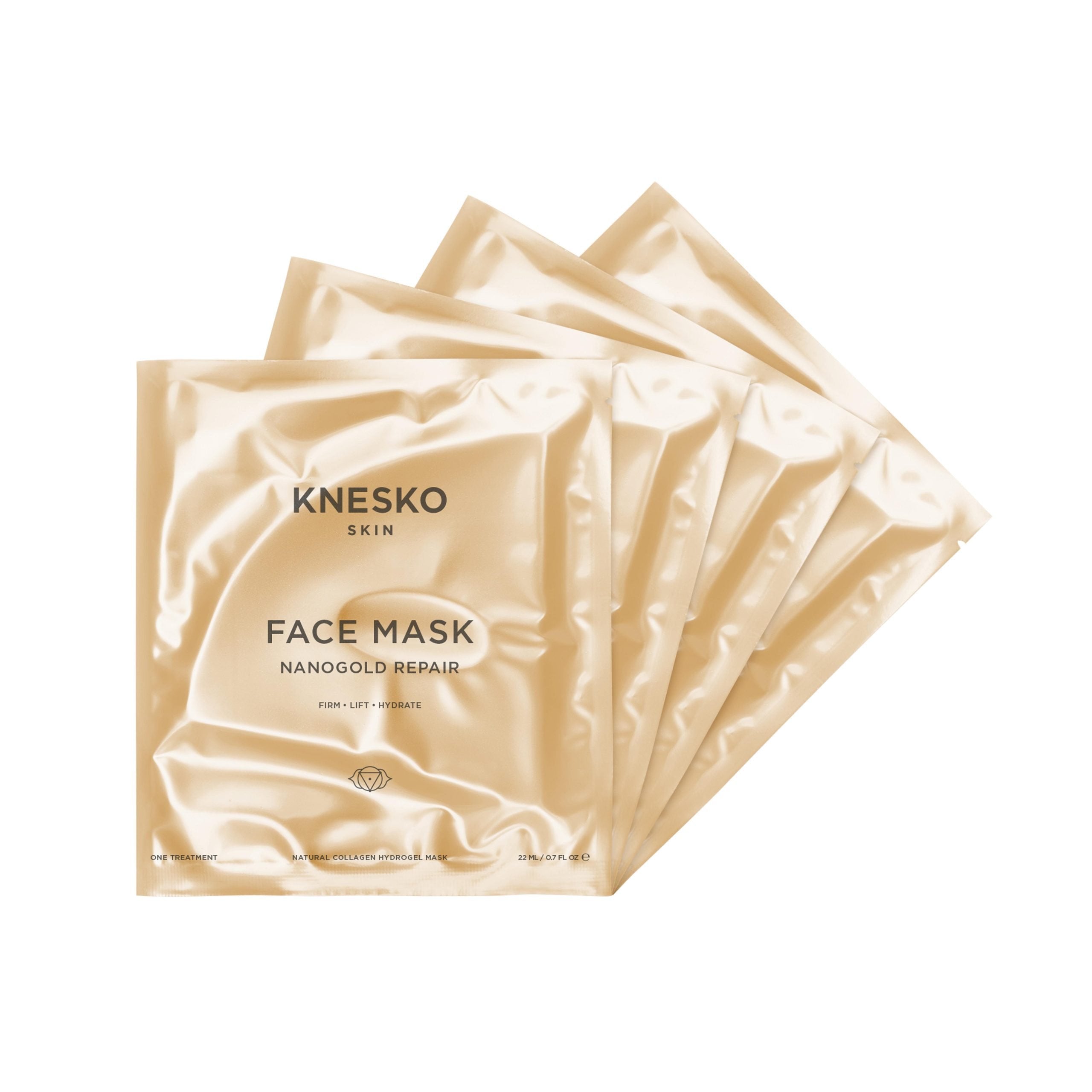 KNESKO Gold Repair Face Mask - 4 pack