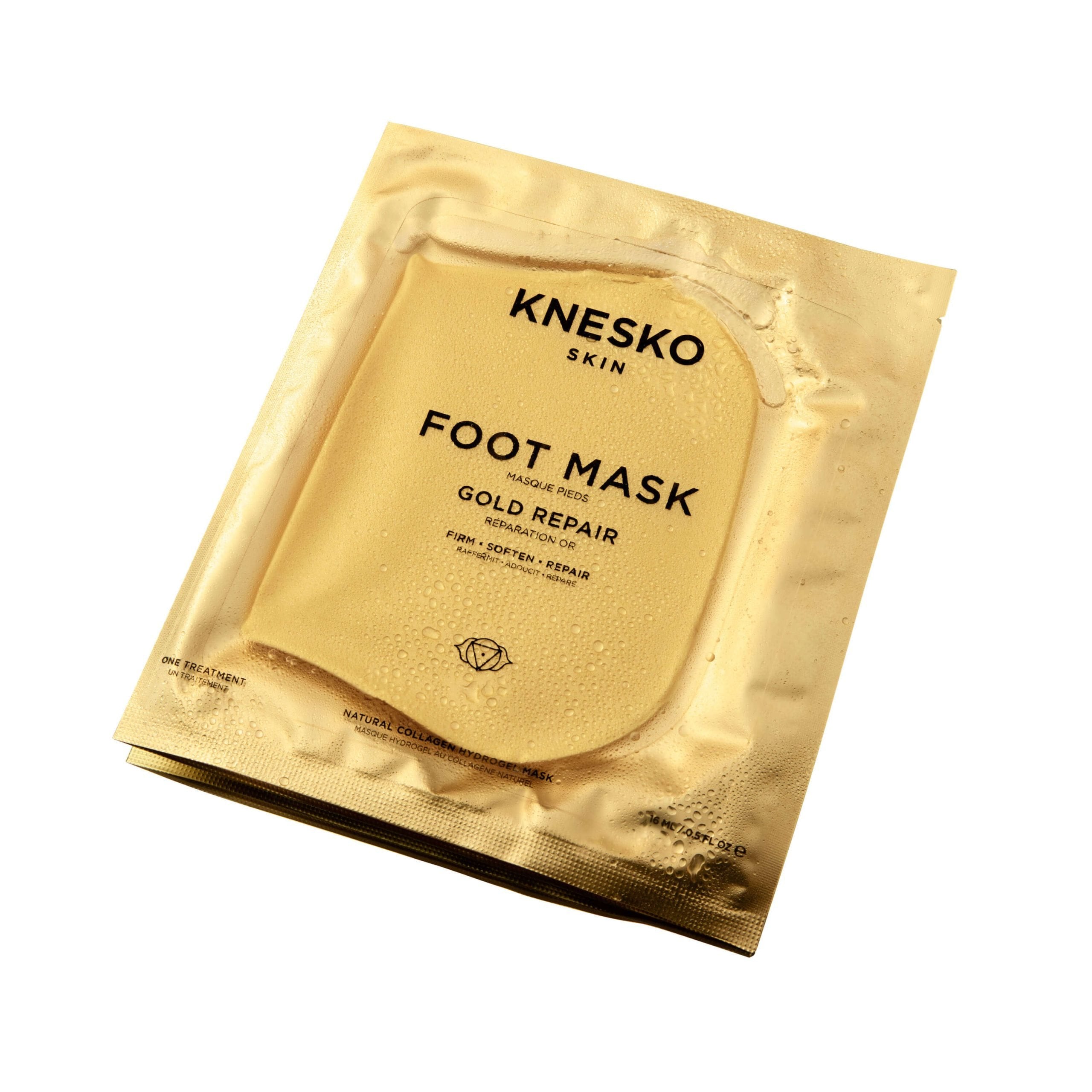KNESKO Skin Foot Mask Gold repair hydrogel foot mask for firming, softening, and repairing dry feet. 