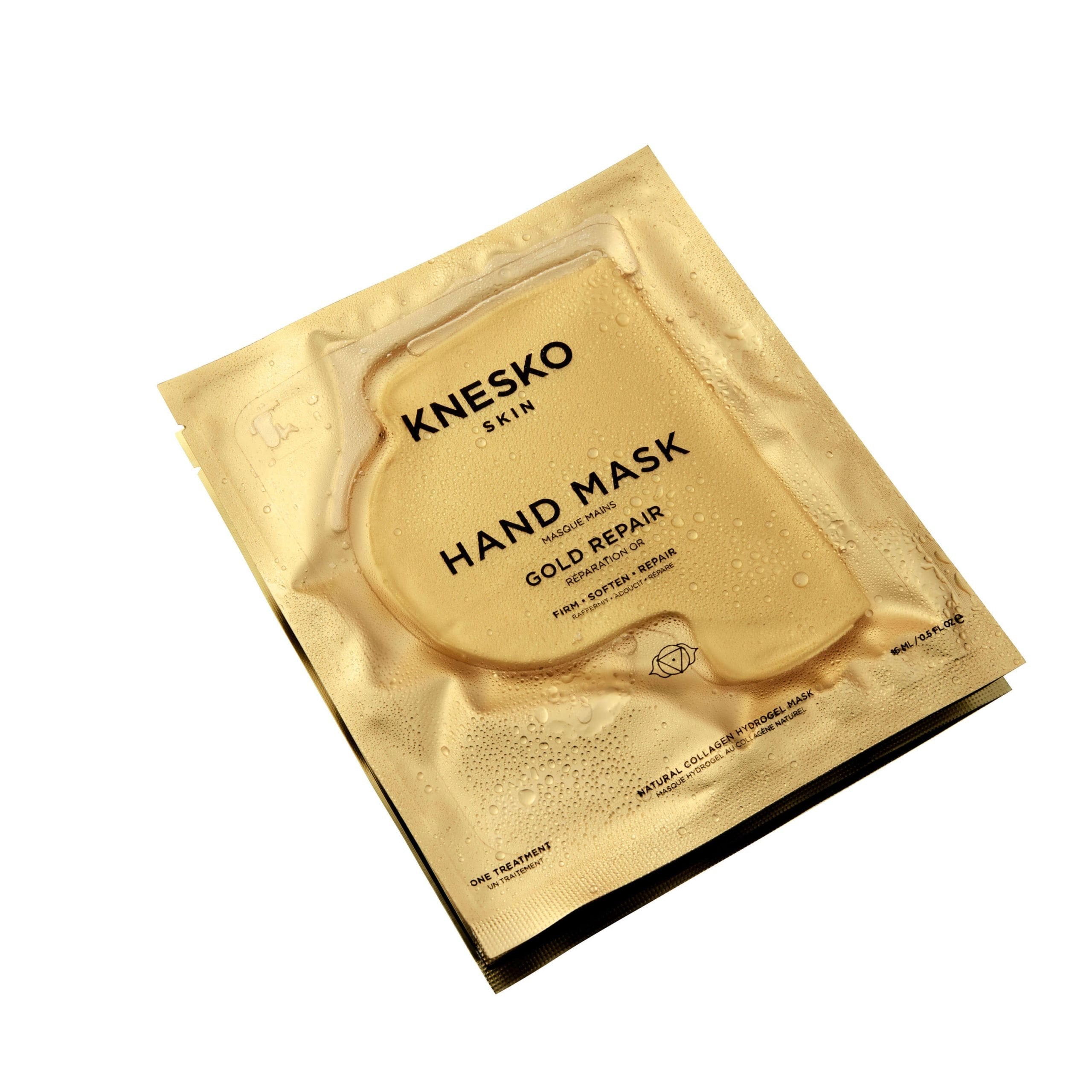 KNESKO Skin Hand Mask Nanogold Repair hydrogel hand mask for firming, softening, and repairing dry hands. 