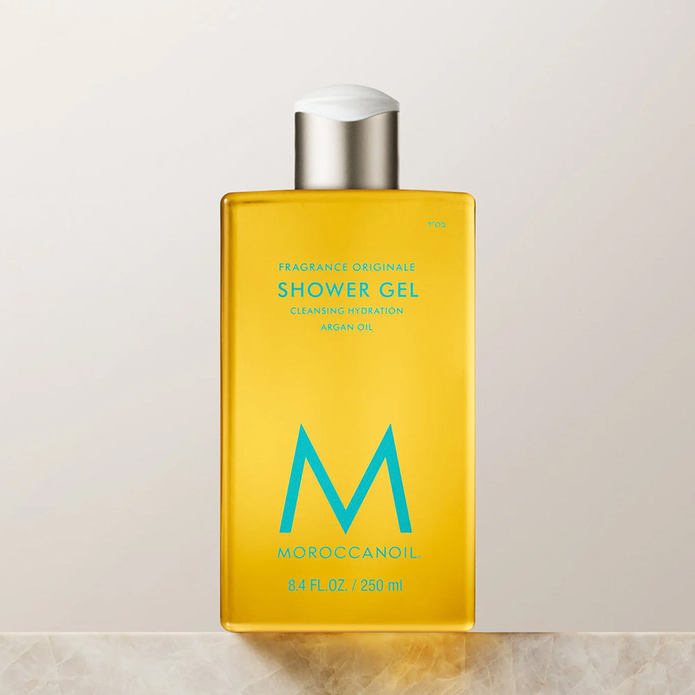 Moroccanoil Fragrance Originale Shower Gel with argan oil, 8.4 fl oz hydrating body cleanser.