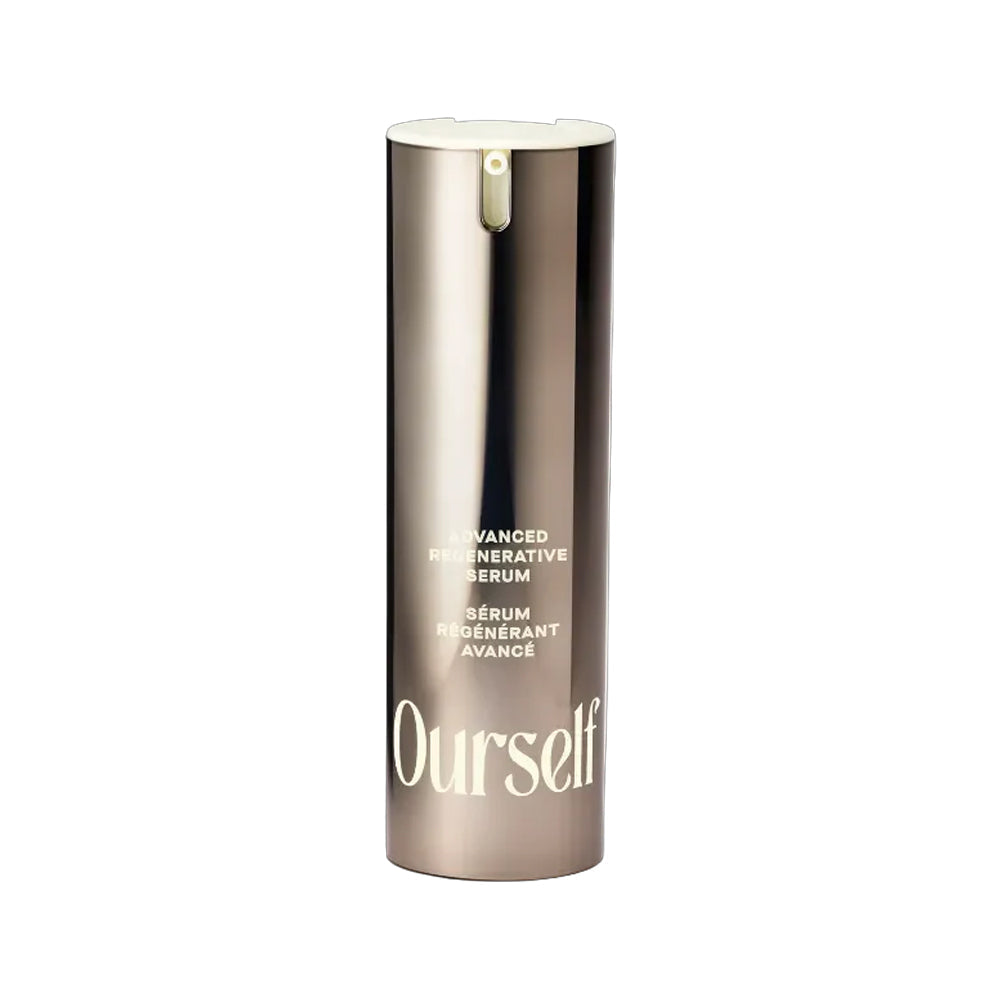 A bottle of Ourself Advanced Regenerative Serum. 