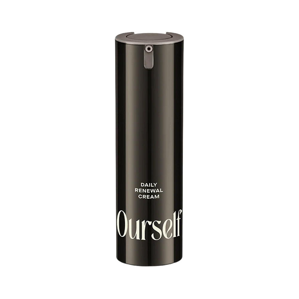 A bottle of Ourself Daily Renewal Cream.