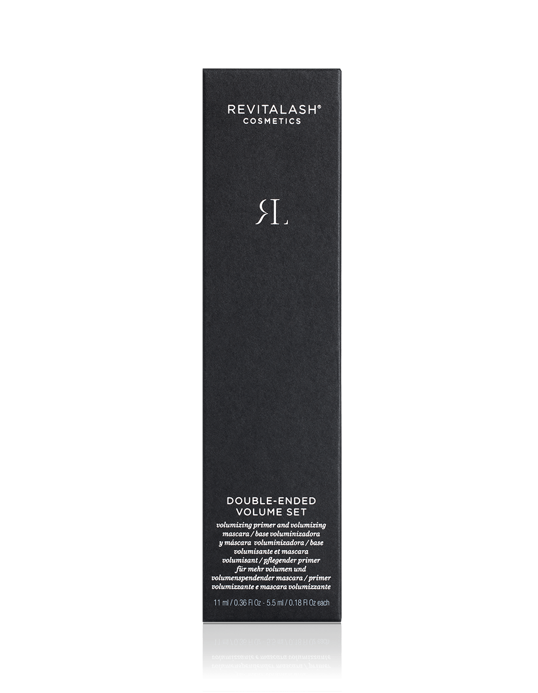 Black box of RevitaLash Double-Ended Volume Set. 