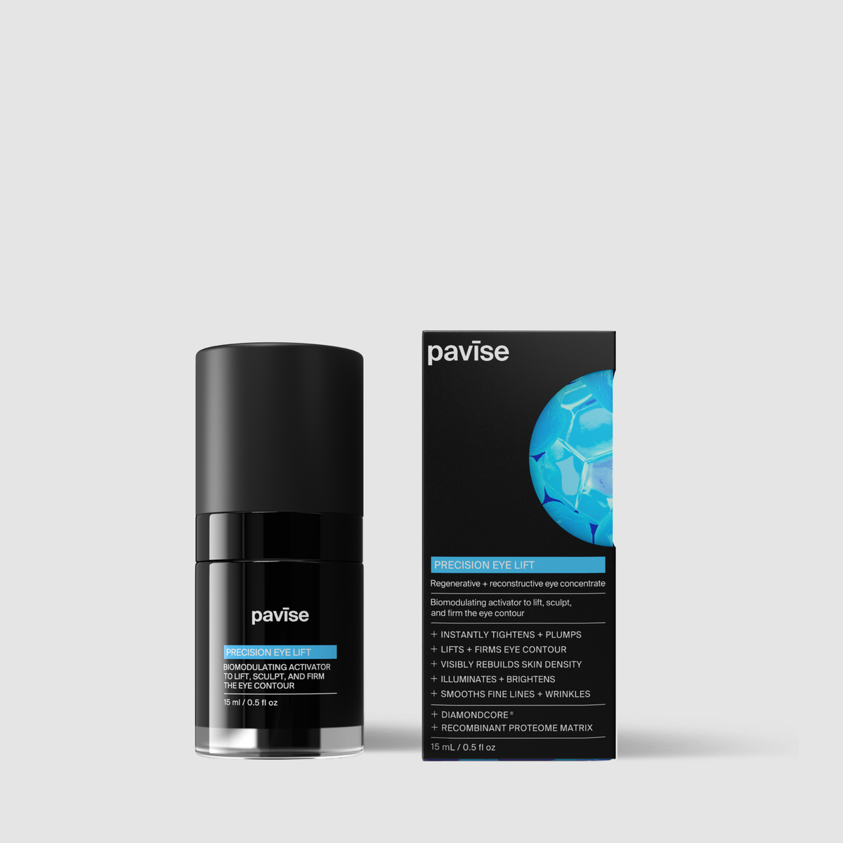 Pavise Precision Eye Life biomodulating activator to lift, sculpt, and firm the eye contour, 0.5 fl oz.