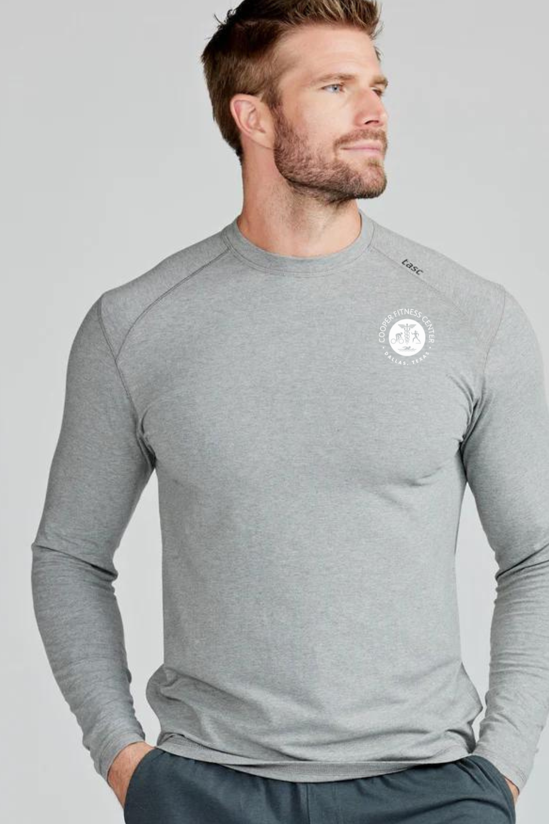 Logo Carrollton Fitness LS Tee