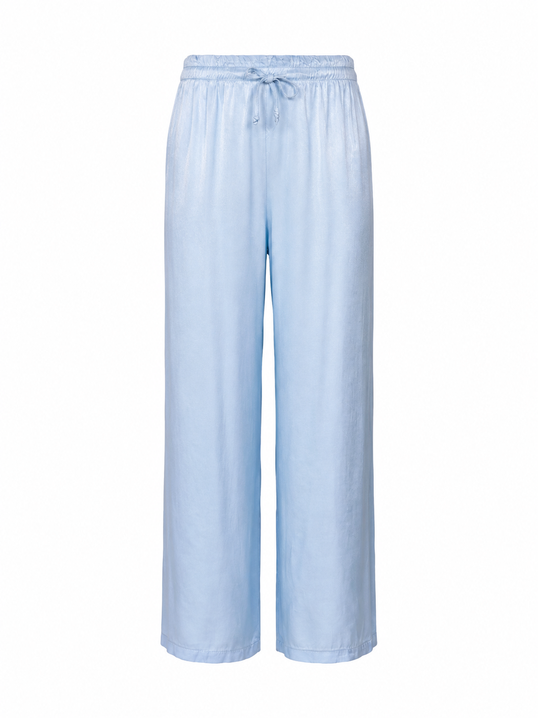 Front view of Be Fit Women's Viscose Wide Leg Palazzo Pant in Sky Blue. 