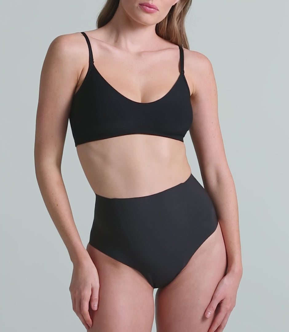 Video of the Commando Zone Smoothing Brief in black.